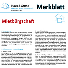 Merkblatt Mietburgschaft