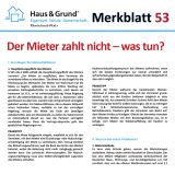 Merkblatt: Der Mieter zahlt nicht – was tun?