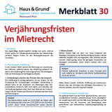 Merkblatt: Verjhrungsfristen im Mietrecht