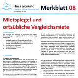Merkblatt: Mietspiegel und orts�bliche Vergleichsmiete
