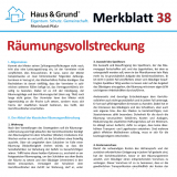 Merkblatt: Rumungsvollstreckung