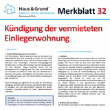 Merkblatt: K�ndigung der vermieteten Einliegerwohung