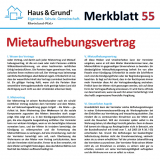 Merkblatt: Mietaufhebungsvertrag