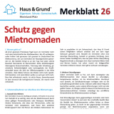 Merkblatt: Schutz gegen Mietnomaden