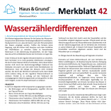 Merkblatt: Wasserz�hlerdifferenzen