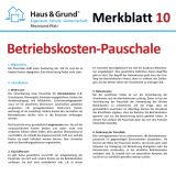 Merkblatt: Betriebskosten-Pauschale