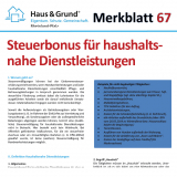 Merkblatt: Steuerbonus fr haushaltsnahe Dienstleistungen