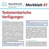 Merkblatt: Testamentarische Verfgungen
