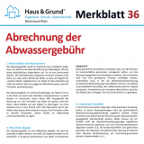 Merkblatt: Abrechnung der Abwassergeb�hr