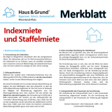 Merkblatt: Indexmiete und Staffelmiete